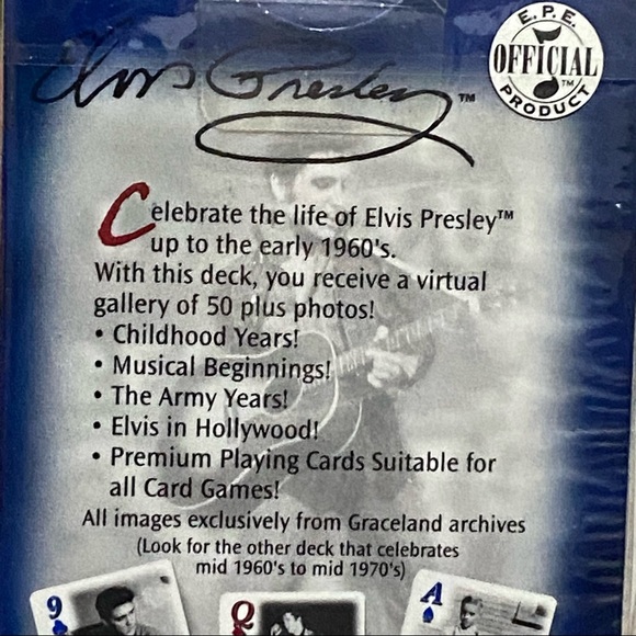 Bicycle Elvis Presley Playing Cards New - Picture 4 of 6